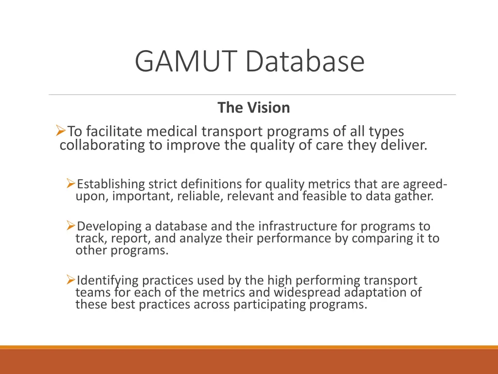 gamut database