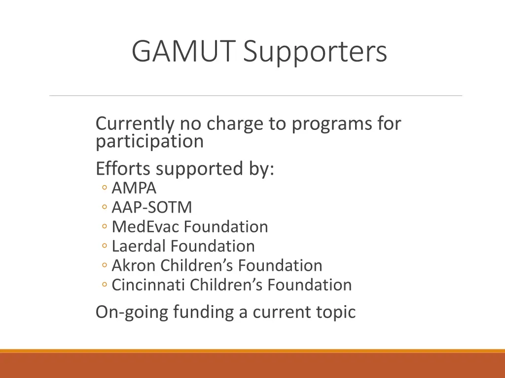gamut supporters