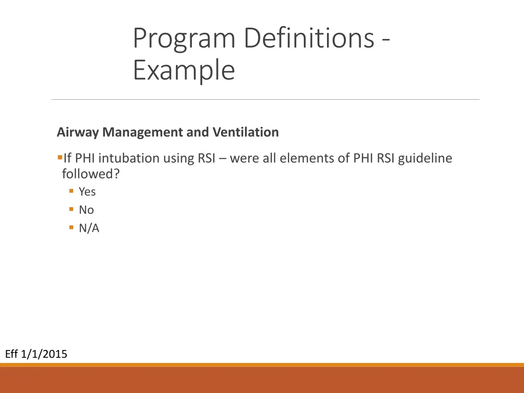program definitions example