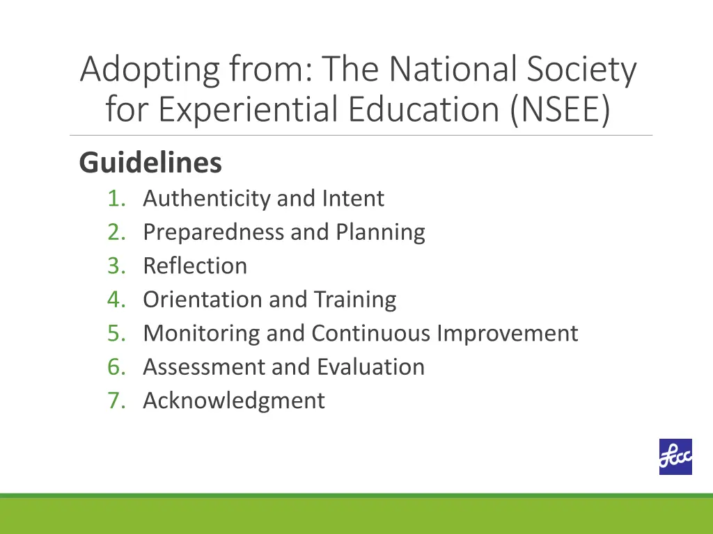 adopting from the national society