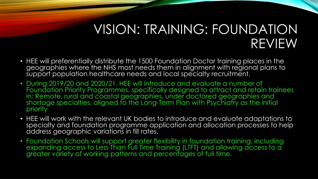 vision training foundation
