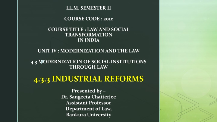 ll m semester ii