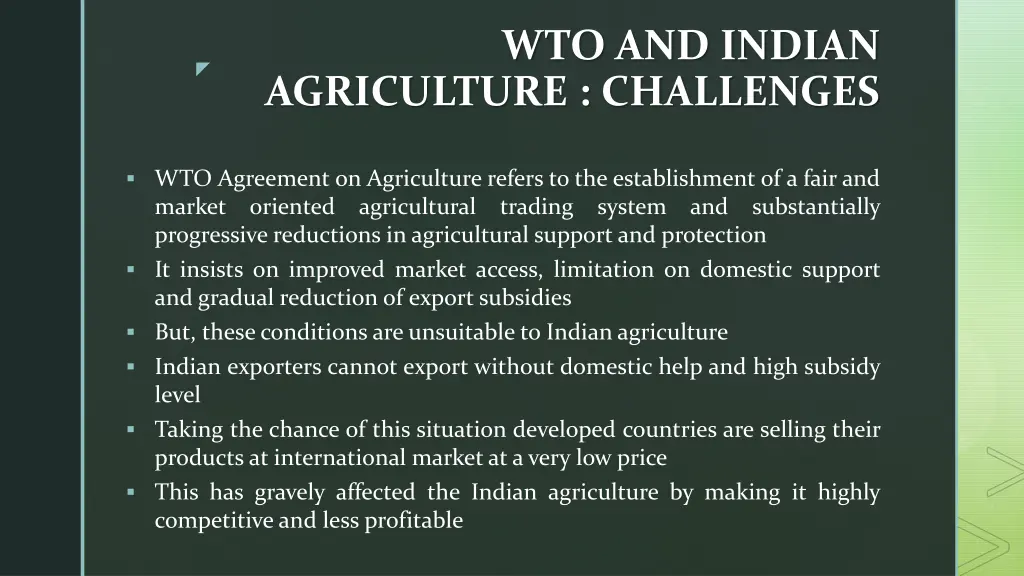 wto and indian