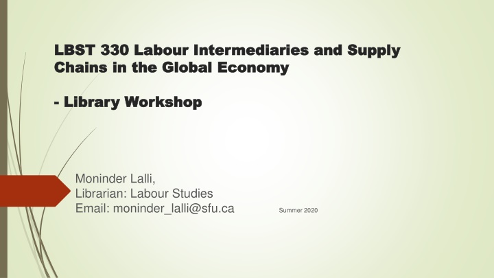 lbst 330 labour intermediaries and supply lbst