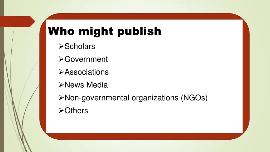who might publish scholars government