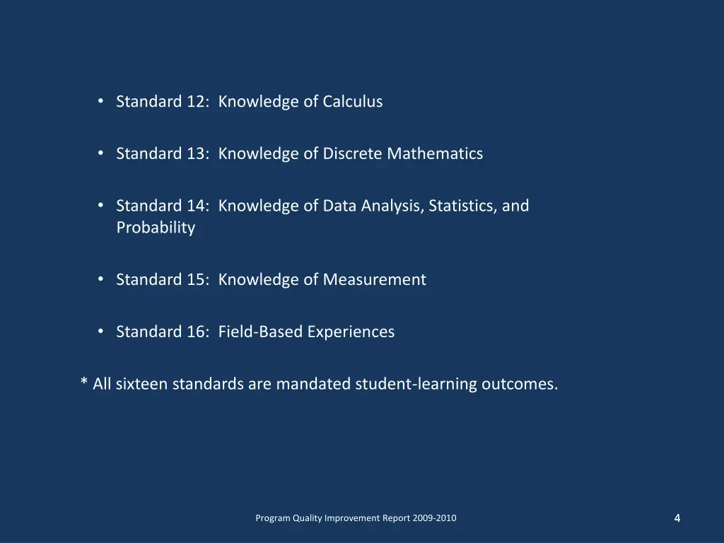 standard 12 knowledge of calculus