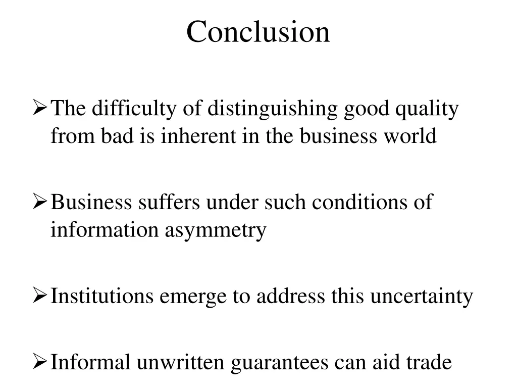 conclusion