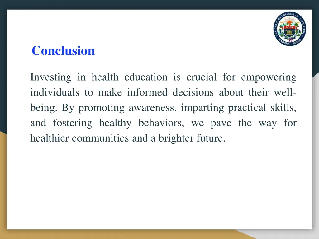 conclusion