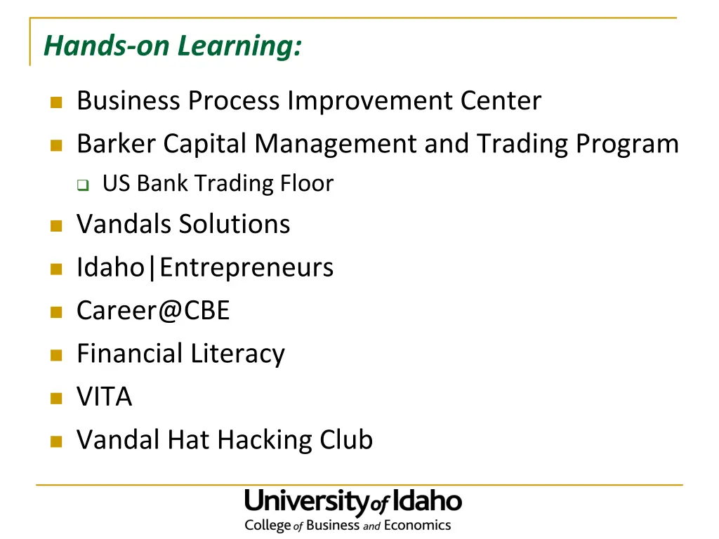 hands on learning