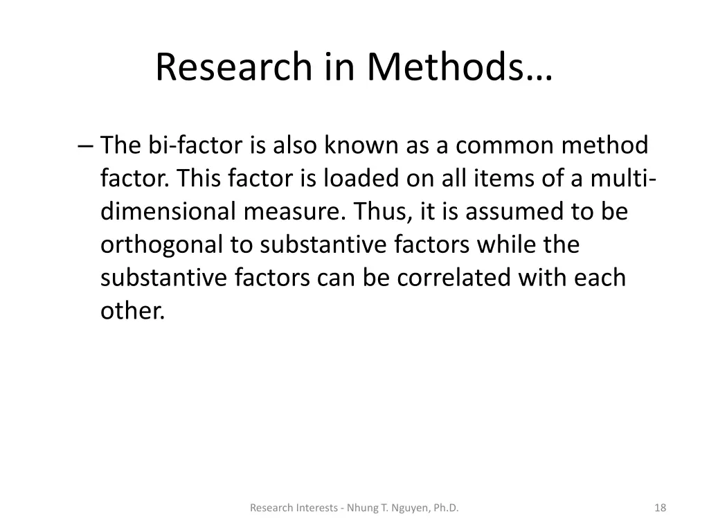 research in methods
