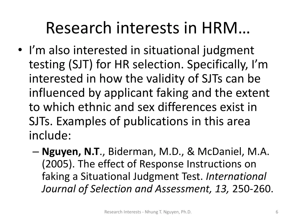 research interests in hrm i m also interested