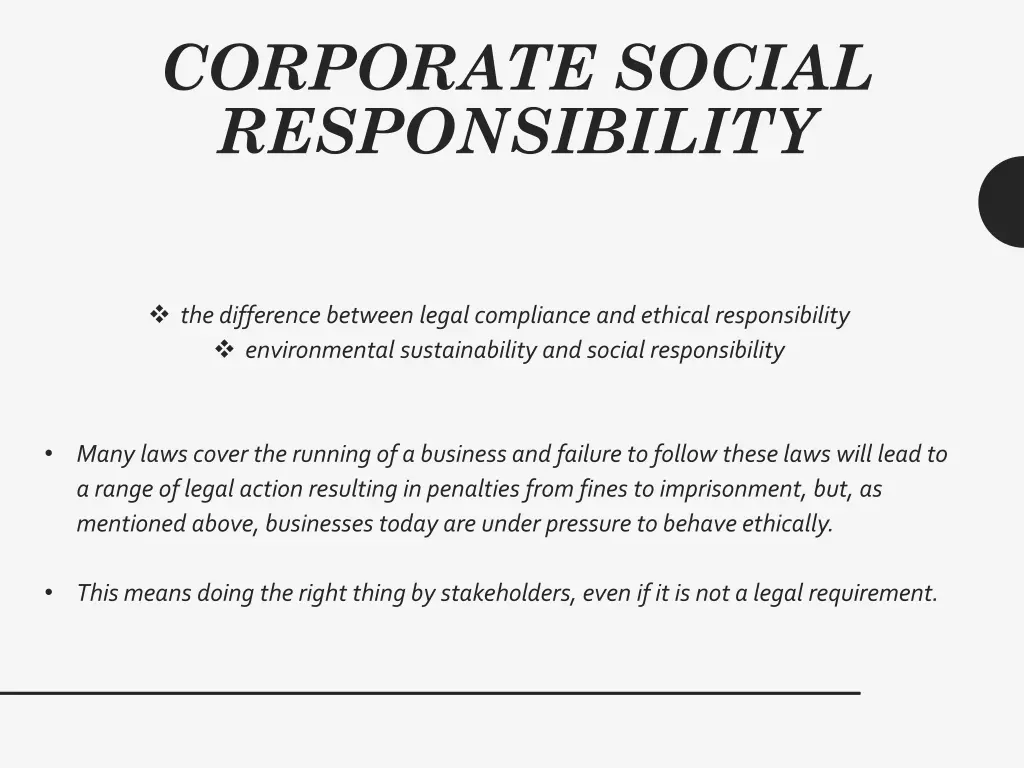 corporate social responsibility