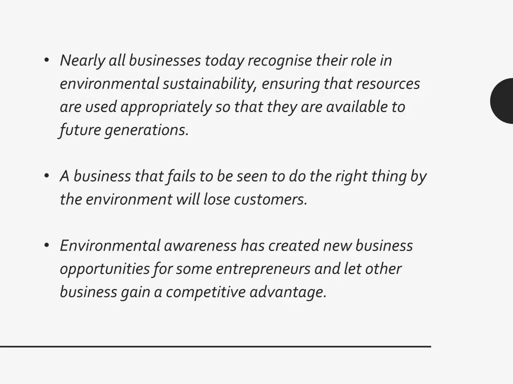 nearly all businesses today recognise their role