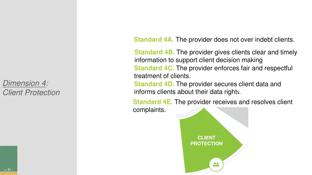 standard 4a the provider does not over indebt