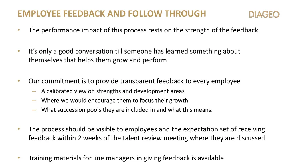 employee feedback and follow through