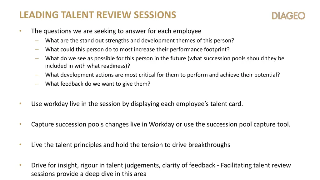 leading talent review sessions