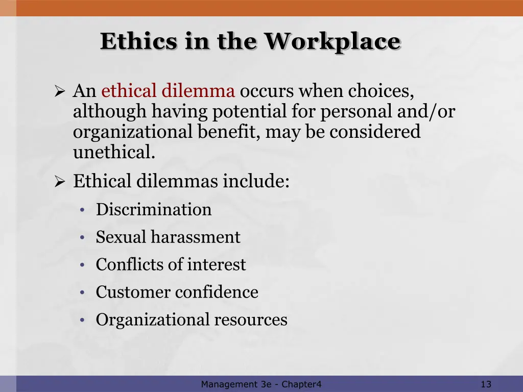 ethics in the workplace