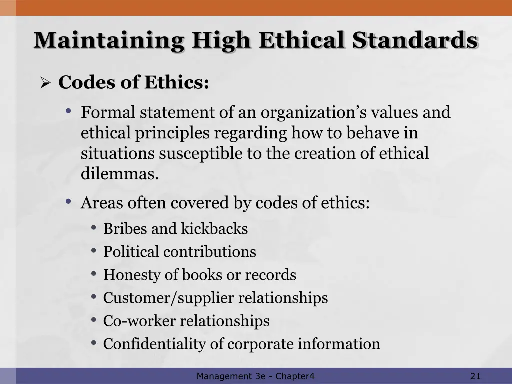 maintaining high ethical standards 2