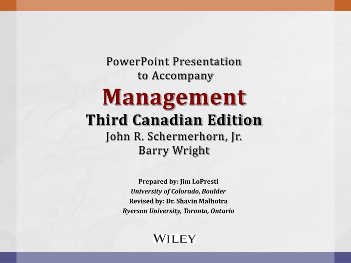 powerpoint presentation to accompany management