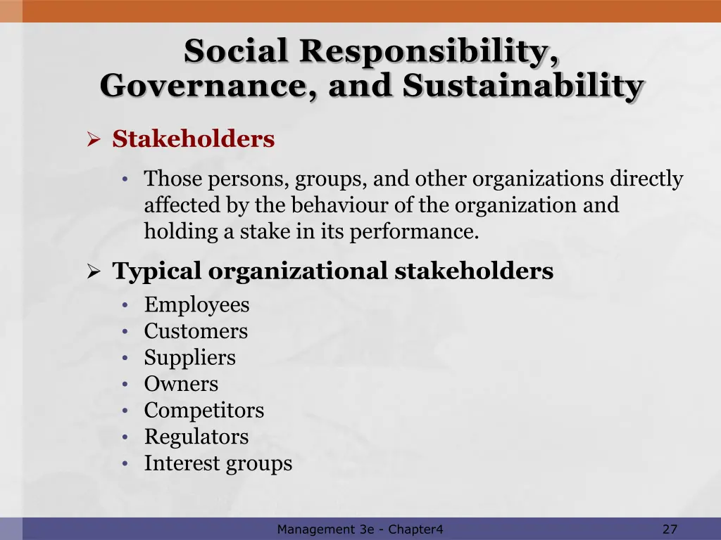 social responsibility governance