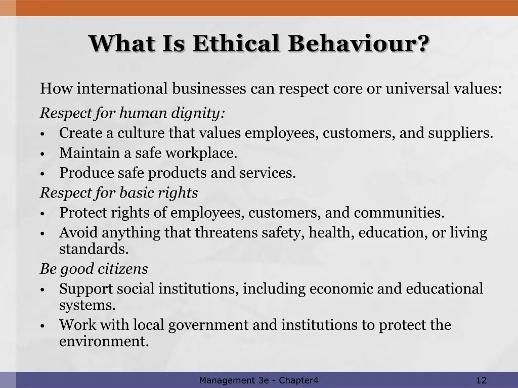 what is ethical behaviour 8