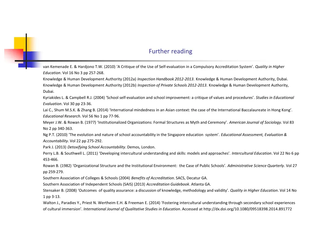 further reading 1