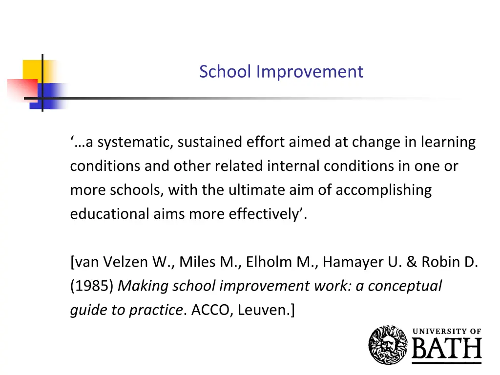 school improvement