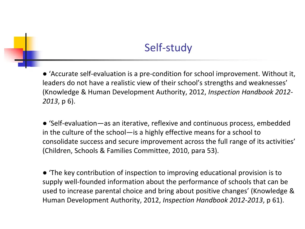self study