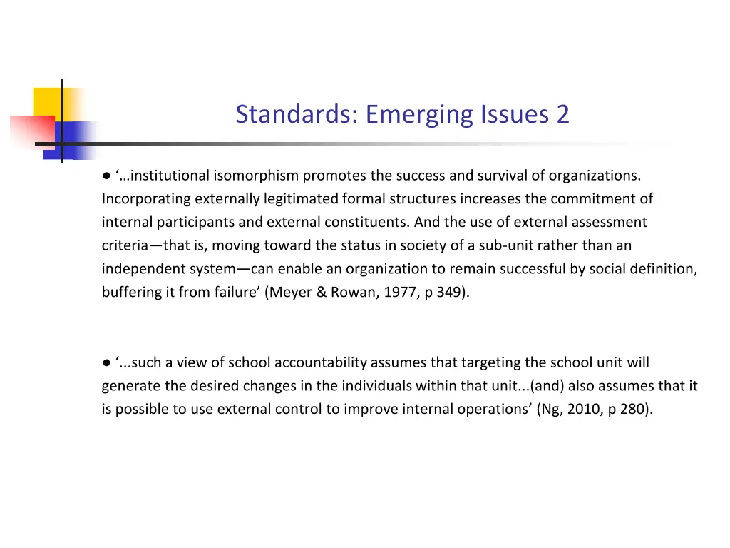 standards emerging issues 2