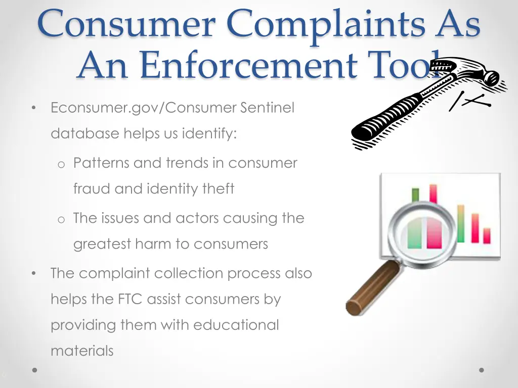 consumer complaints as an enforcement tool