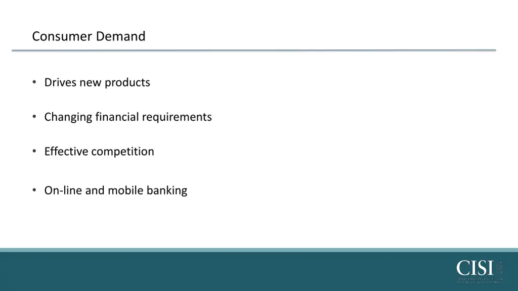 consumer demand