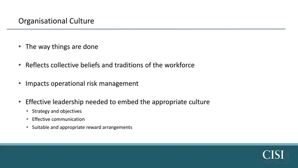 organisational culture