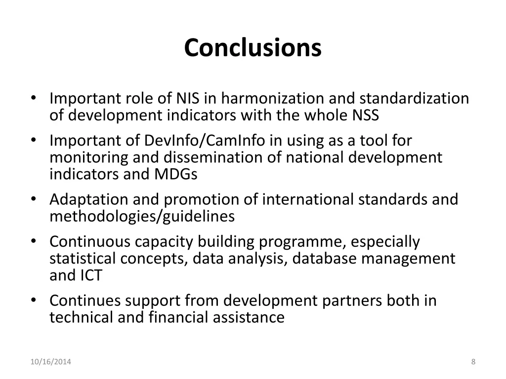 conclusions