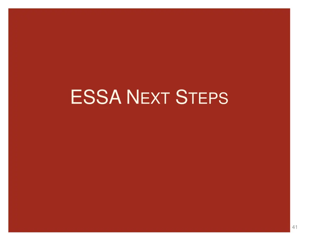 essa n ext s teps