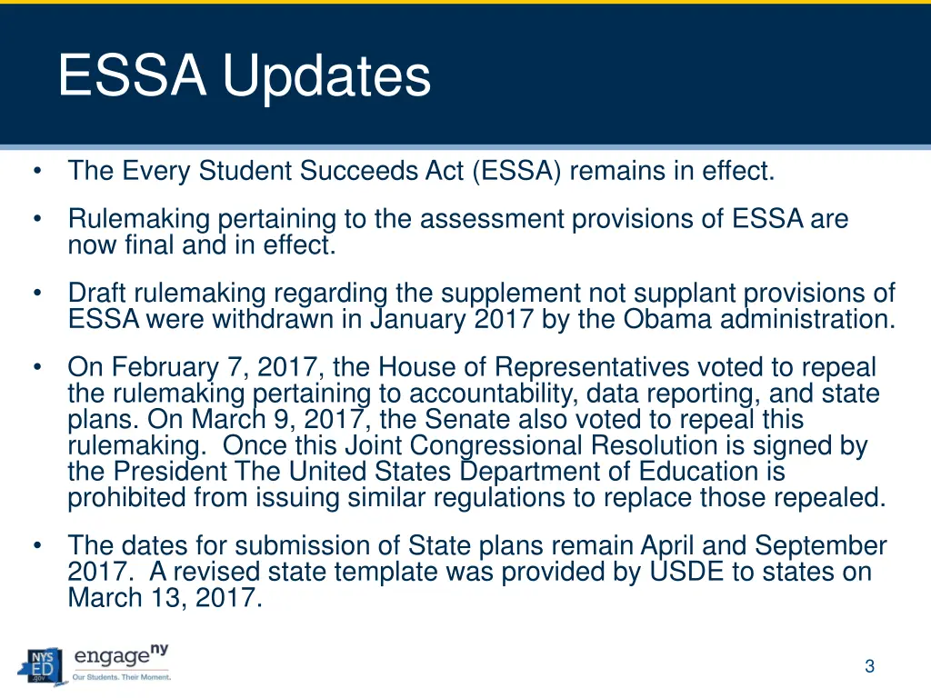 essa updates