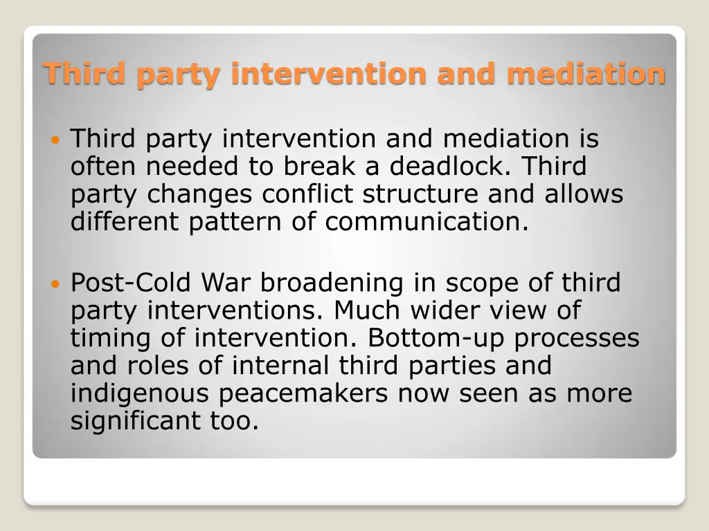 third party intervention and mediation 1