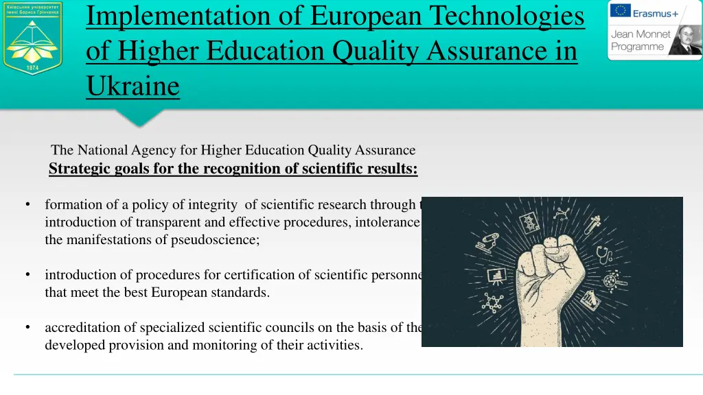 implementation of european technologies of higher 2