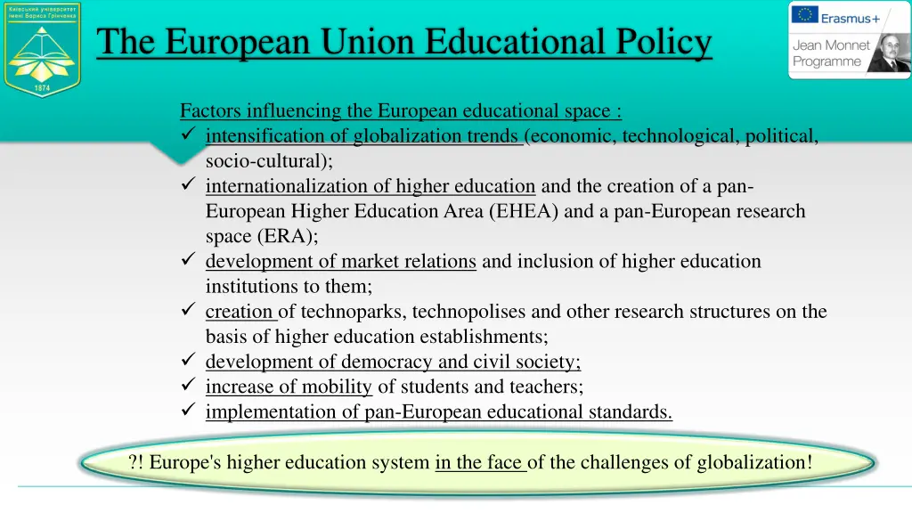 the european union educational policy