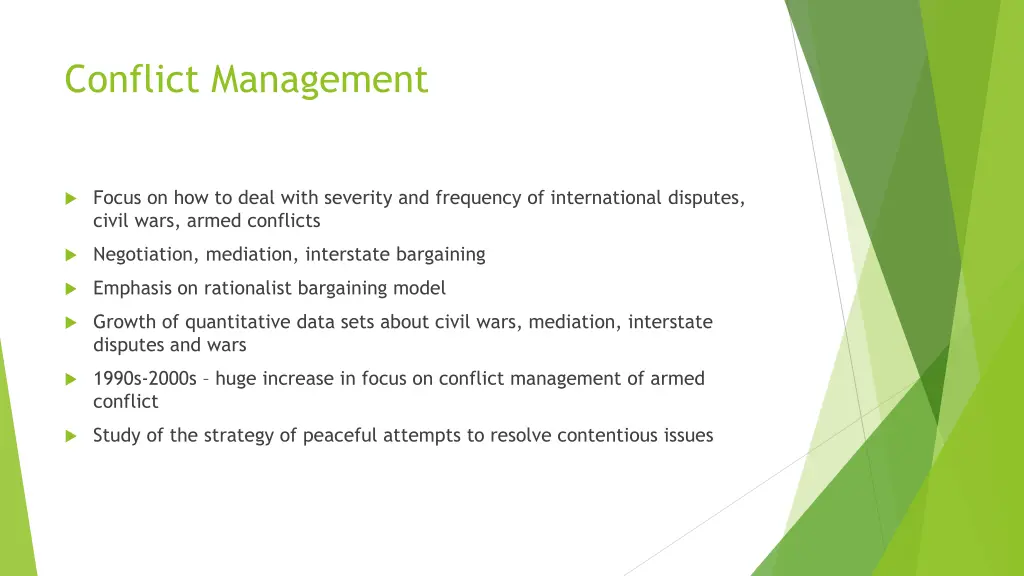 conflict management