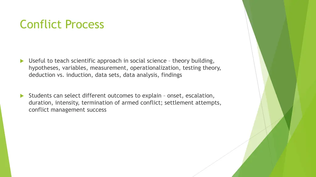 conflict process