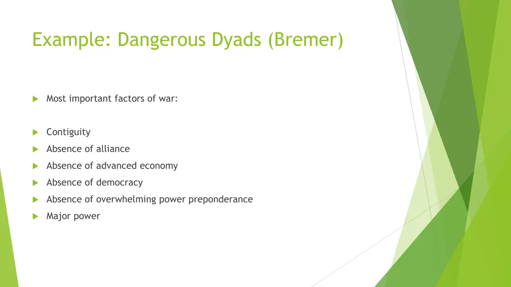 example dangerous dyads bremer