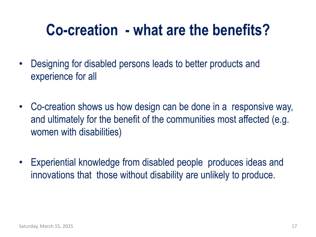 co creation what are the benefits