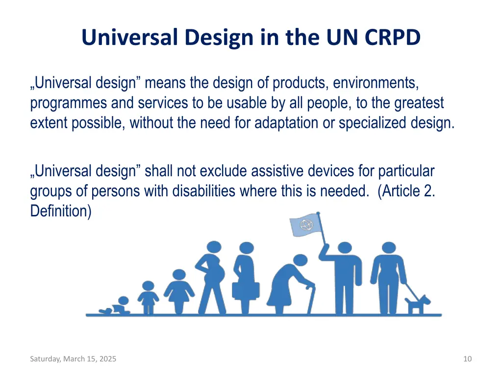 universal design in the un crpd