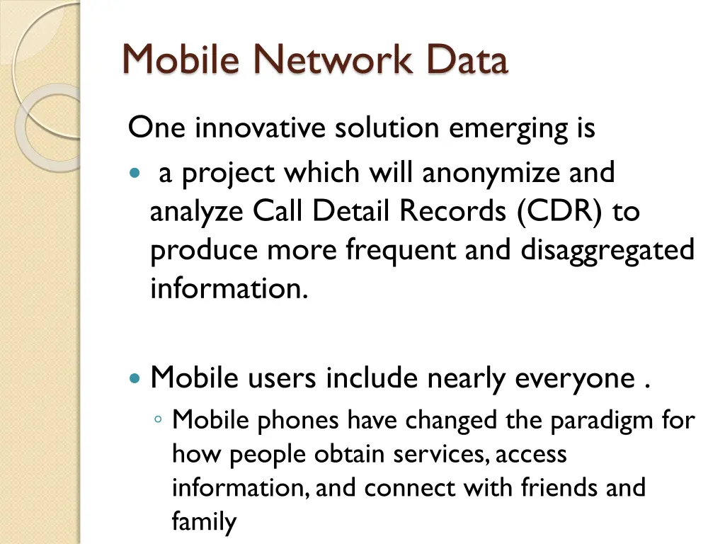mobile network data