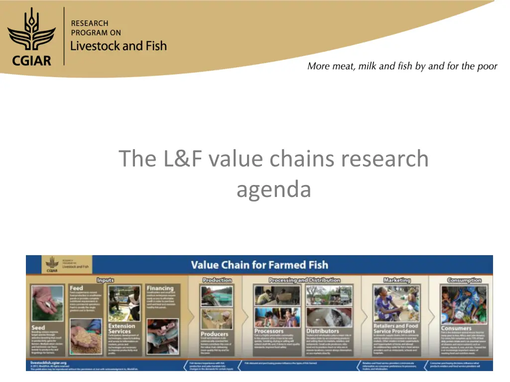 the l f value chains research agenda
