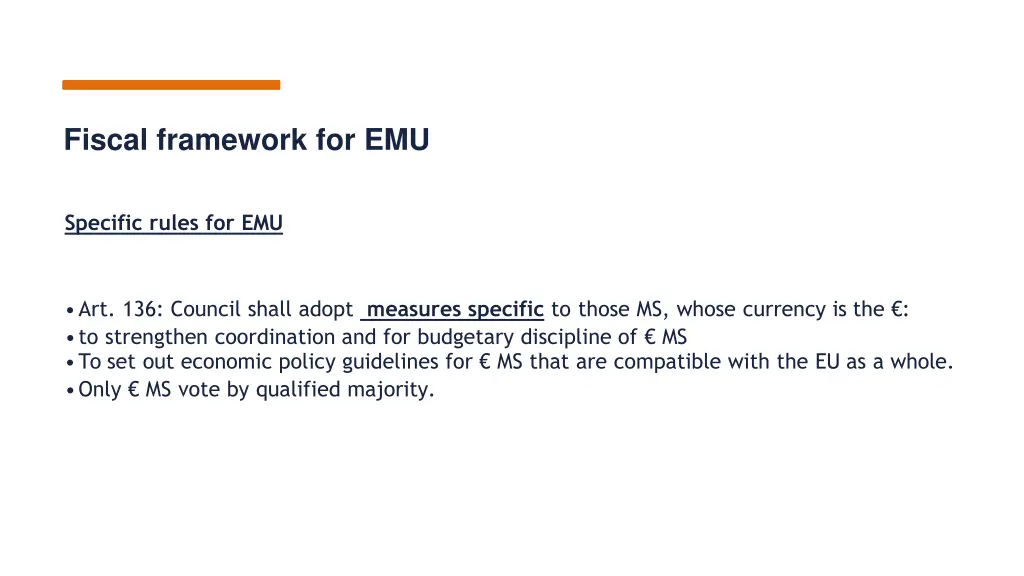 fiscal framework for emu 2