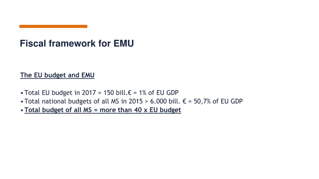 fiscal framework for emu 5