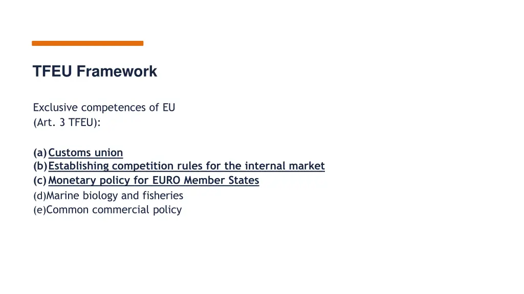 tfeu framework