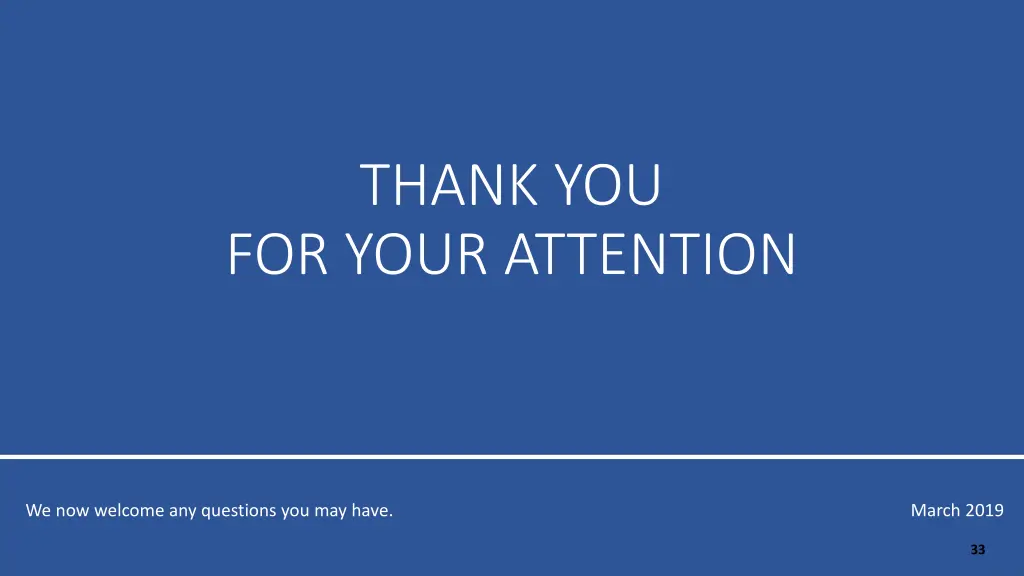 thank you for your attention