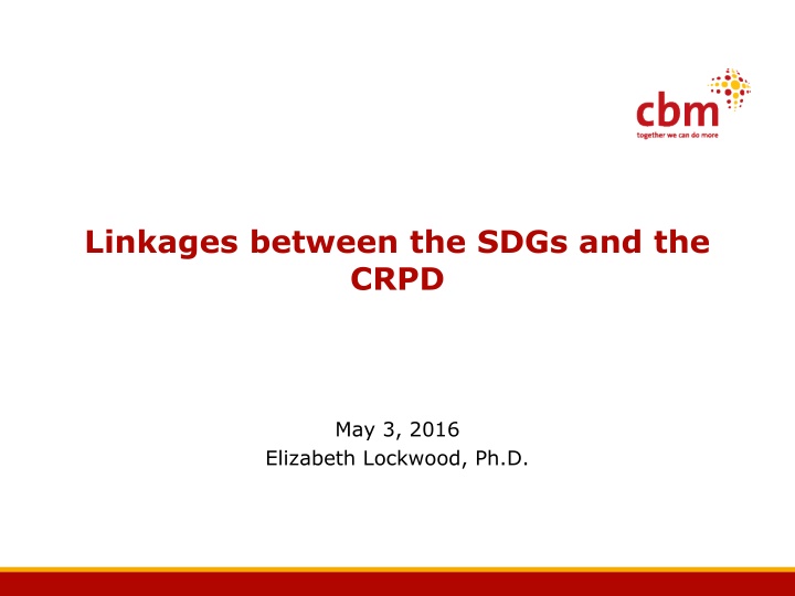 linkages between the sdgs and the crpd